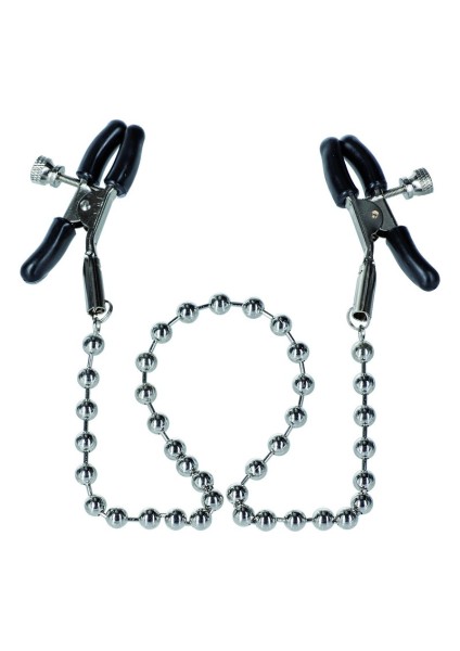 Nipple clamps with bead chain