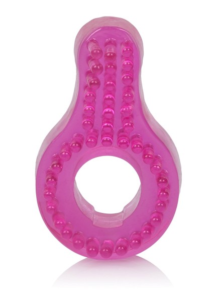 Cock ring with clitoral stimulator