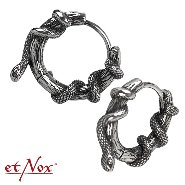 Snake Hinged Hoop Earring