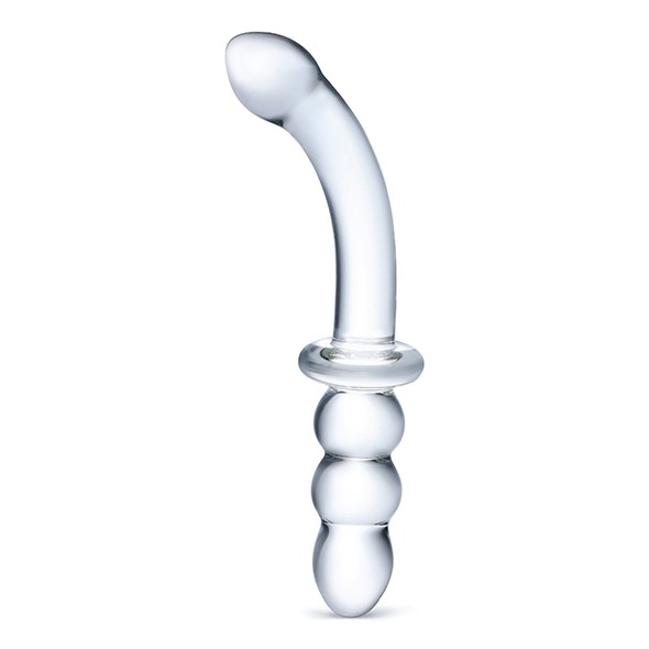 gerippter Glas-Dildo