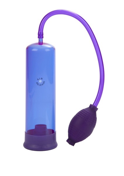 Blue vacuum penis pump