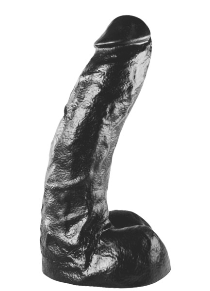 Großer Dildo 'All Black' 25,5cm