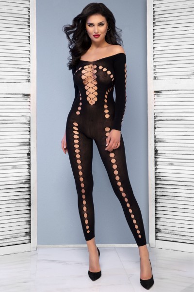 Bodystocking with dot pattern