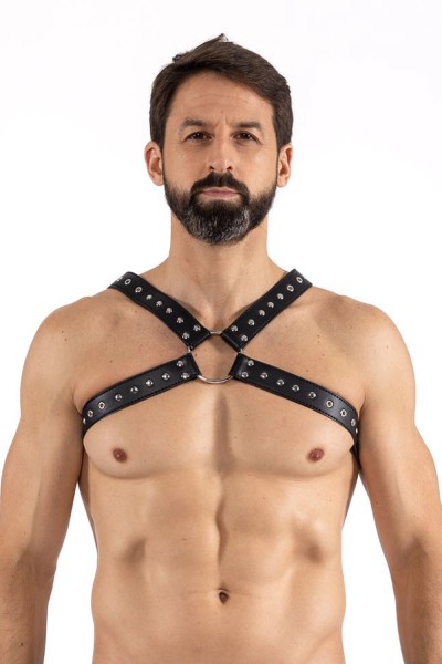 black men's harness