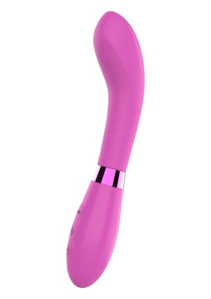 Violetter, leicht gebogener Vibrator