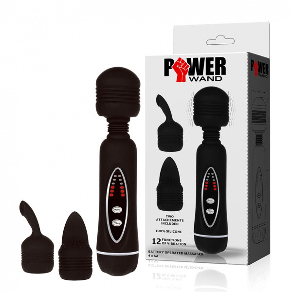 Black Power Wand mit zwei Aufsätzen