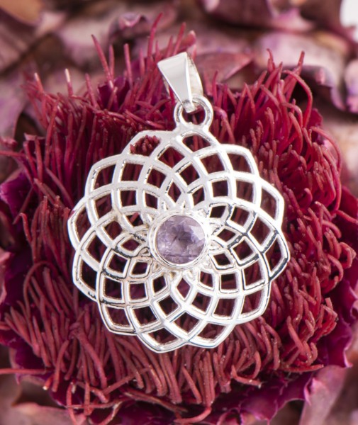 Crown Chakra Pendant with Amethyst