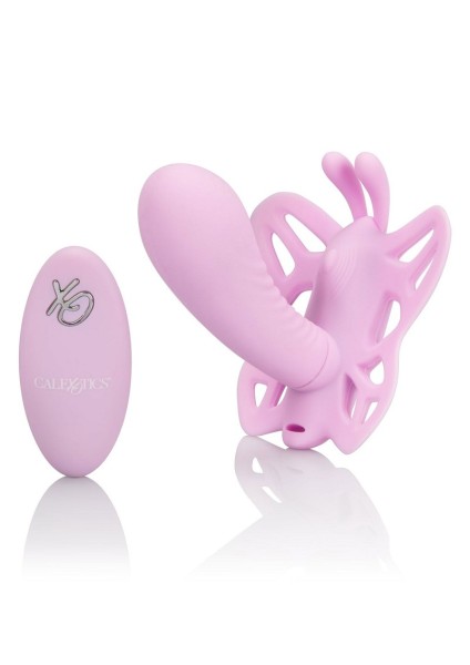 Pink massager butterfly dildo