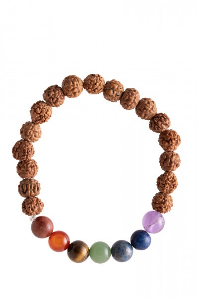 Chakra Rudraksha Armband