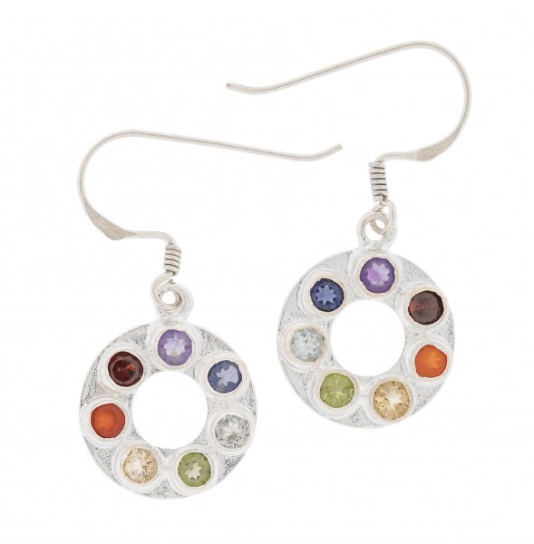 The Wheel of Chakras Earrings