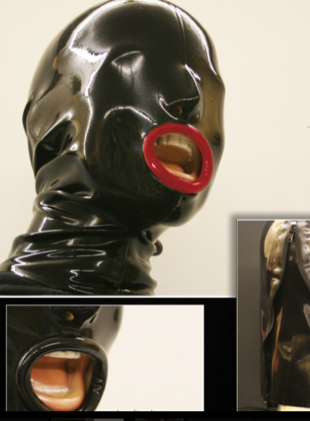 Latex mask "FineRedLips"