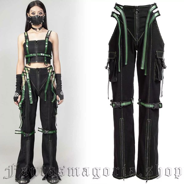 Cyber pants with cutouts