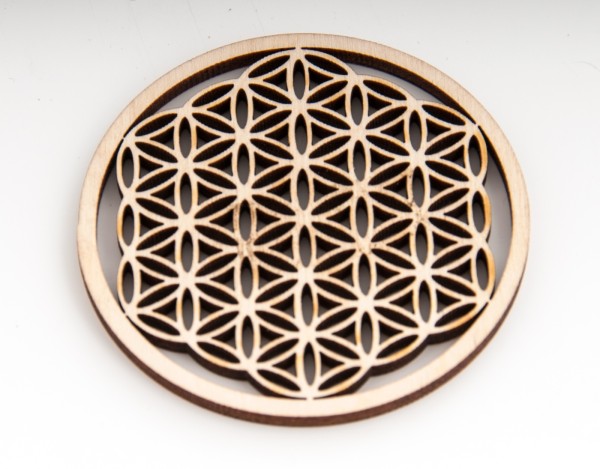 Flower of Life made of wood 6 cm in set