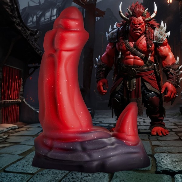 Silicone dildo 'Roter Oger'