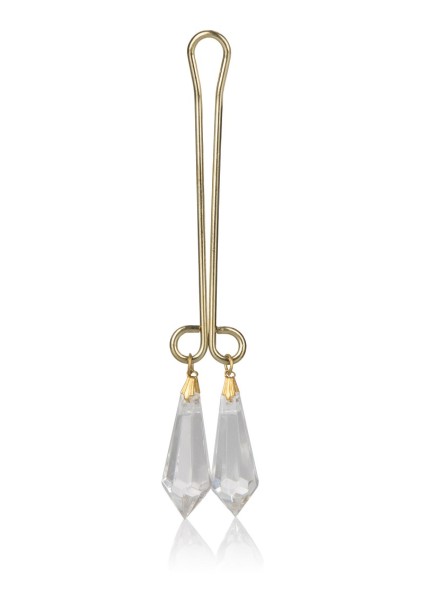 Clitoral clamp with gemstones