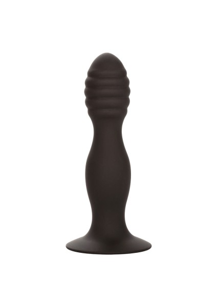 Ribbed anal dildo