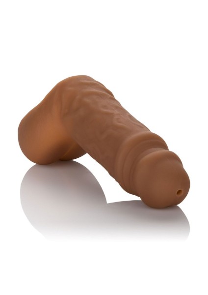 Silicone packer dildo with standing urination function