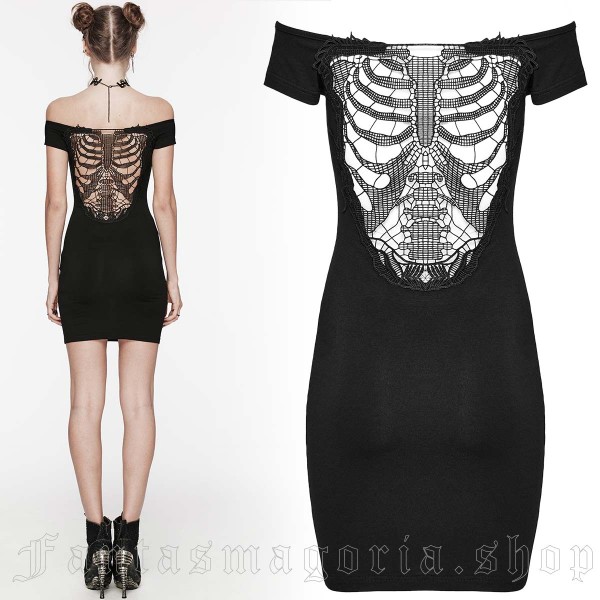 Simple dress with bone details