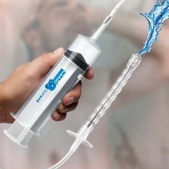 Enema syringe with attachments