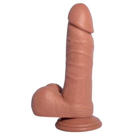 Sturdy, lifelike dildo with balls