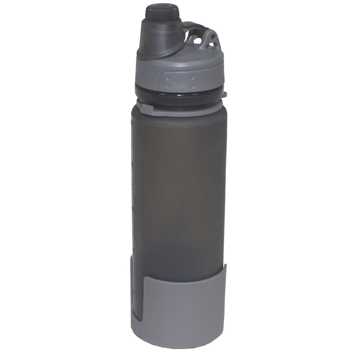MC Star Trinkflasche Faltbare Silikon Wasserflasche, leicht, faltbar,  auslaufsicher, tragbar, Kapazität 600 ml
