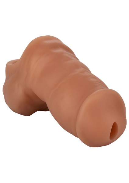 Ultrasofter Silikon-Packerdildo mit Stehpinkel-Funktion