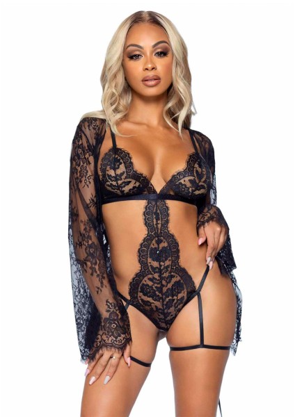 Net bodystocking with spaghetti straps