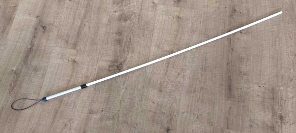 Rubber-coated cane with aluminum handle