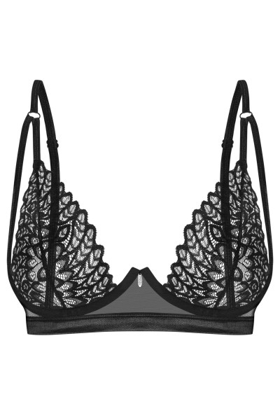 Black underwire bra