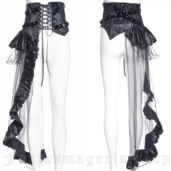 Satin corset with chic details