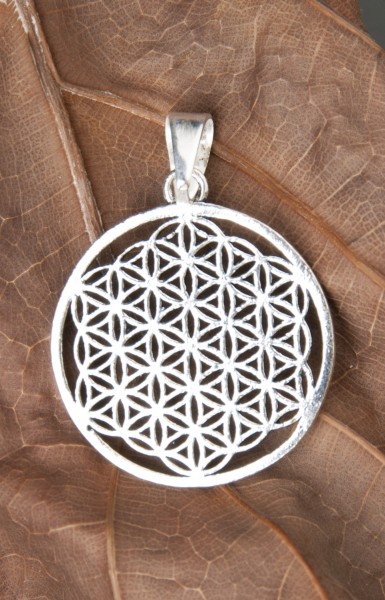 Flower of Life pendant silver-plated