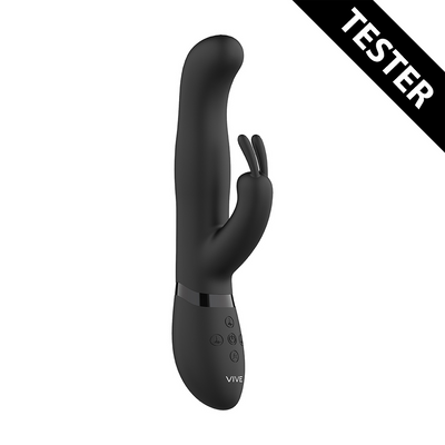 Izara - Rotating Beads Rabbit Vibrator - Black - Tester