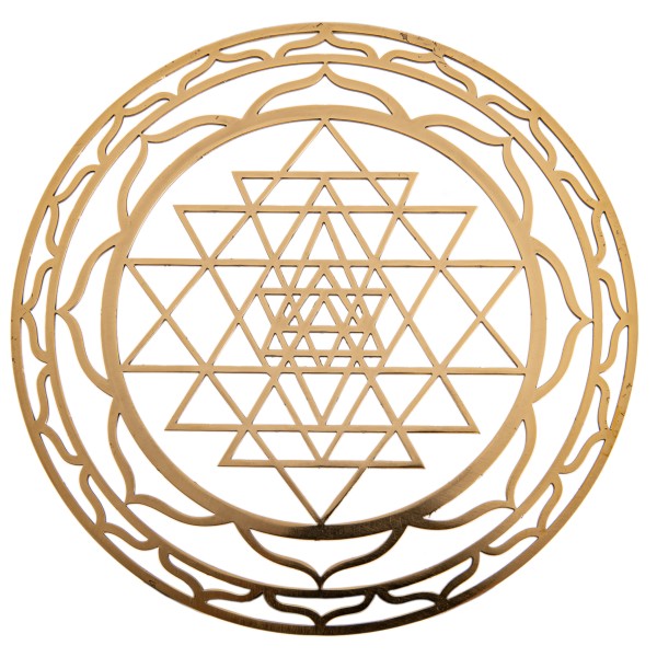 Shri Yantra aus Messing