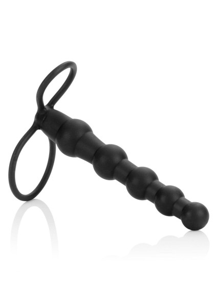 beaded silicone double penetrator