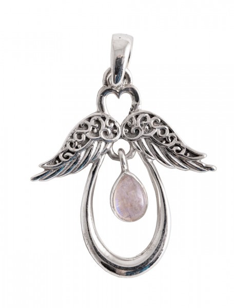 Heart Angel with Moonstone