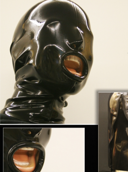 Latex mask "FineBlackLips"