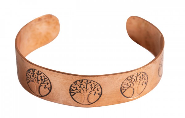 Copper Bracelet with Yggdrasil