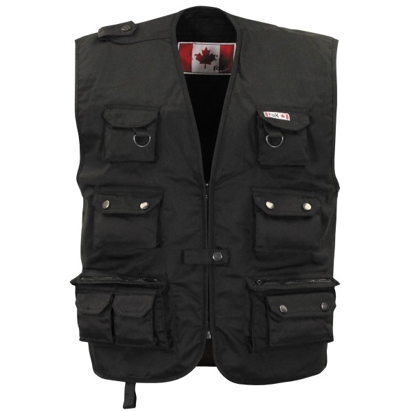 Outdoor vest with microfibers