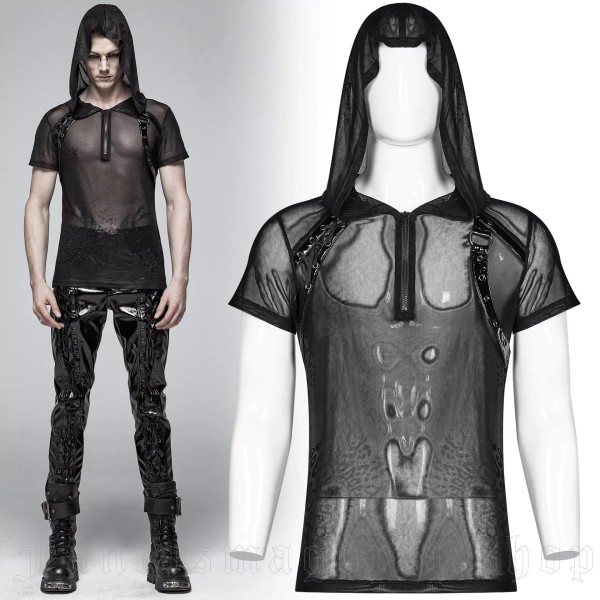 Short-Sleeve Mesh Top for Men