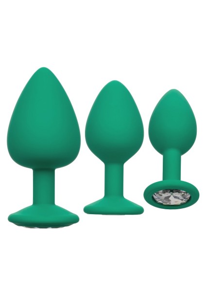 3-piece anal plug set 'Gems'