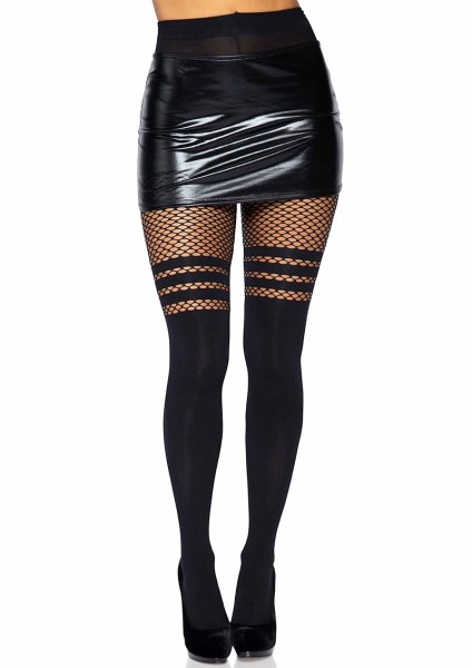 Tights with net pattern